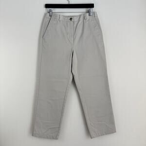 L.L. Bean Pants Women's 10 Reg Classic Fit Straight Leg Chino Stretch Waist